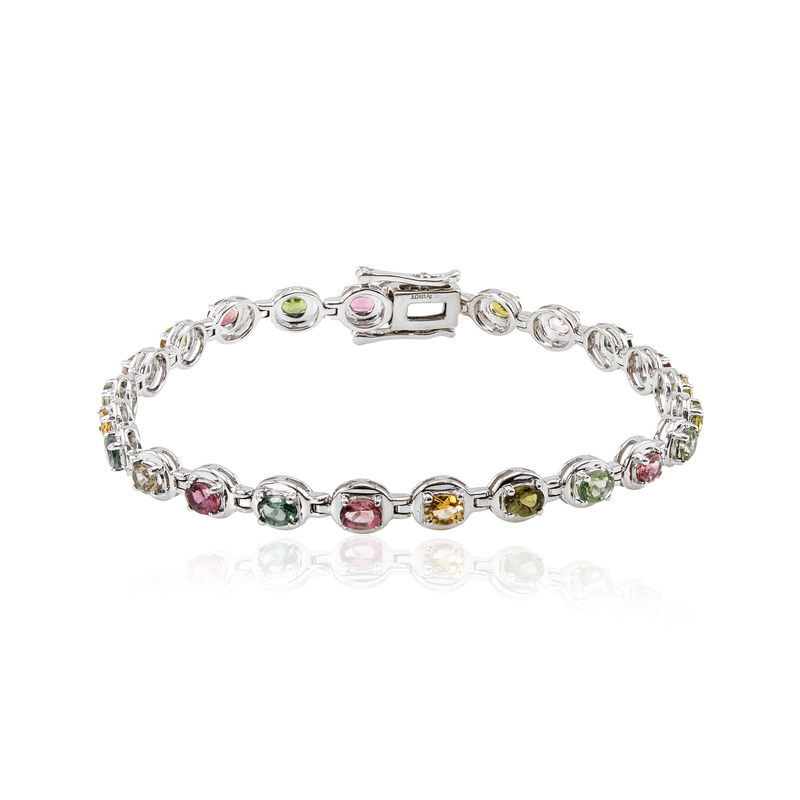 Turmalin-Silberarmband