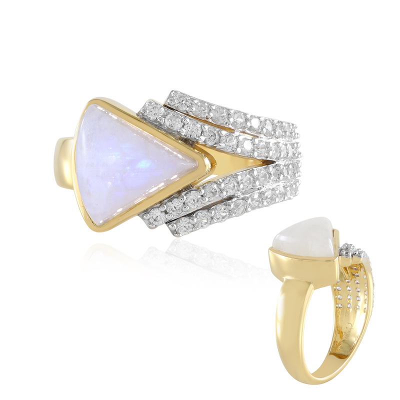 Blauer Mondstein-Silberring (KM by Juwelo)