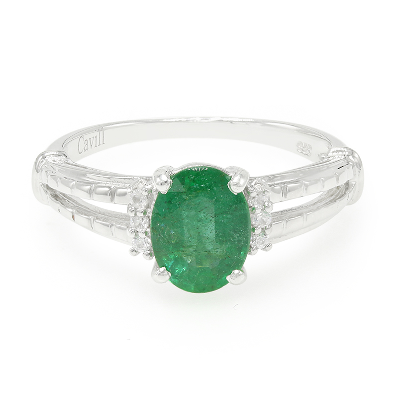 Bahia-Smaragd-Silberring