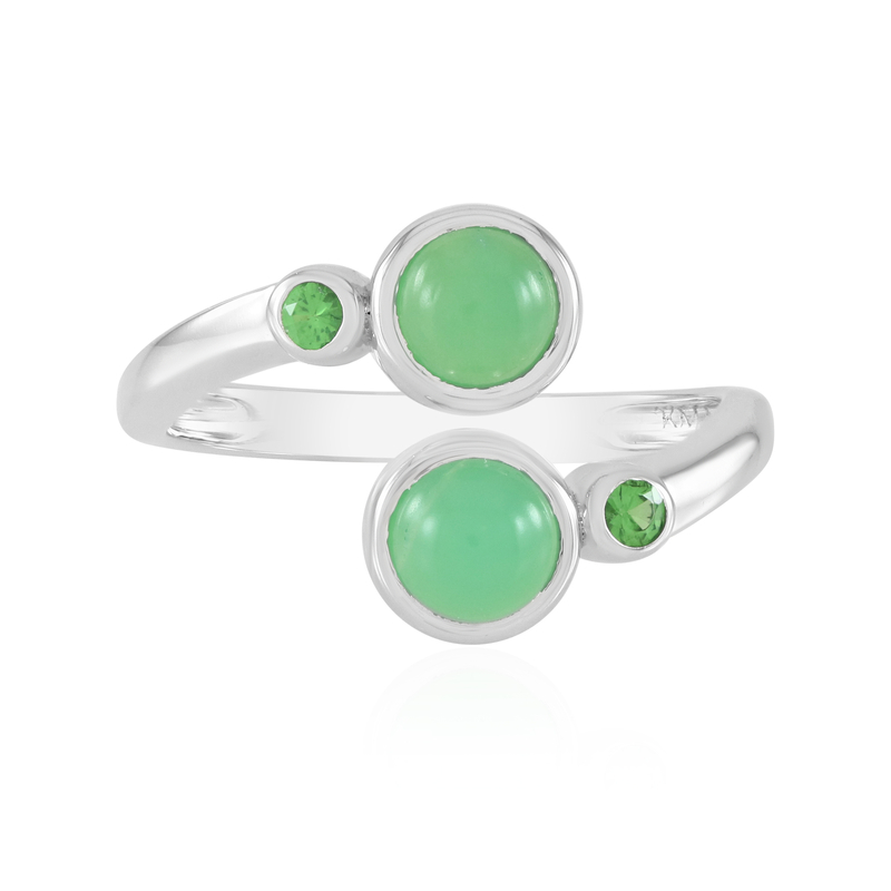 Chrysopras-Silberring (KM by Juwelo)