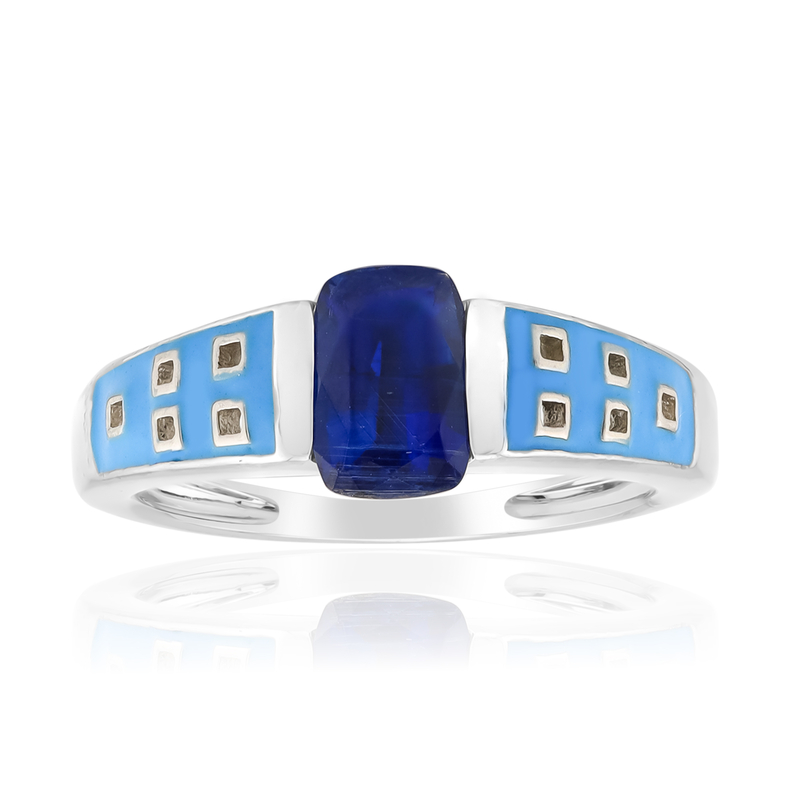 Nepalesischer Kyanit-Silberring (SAELOCANA)