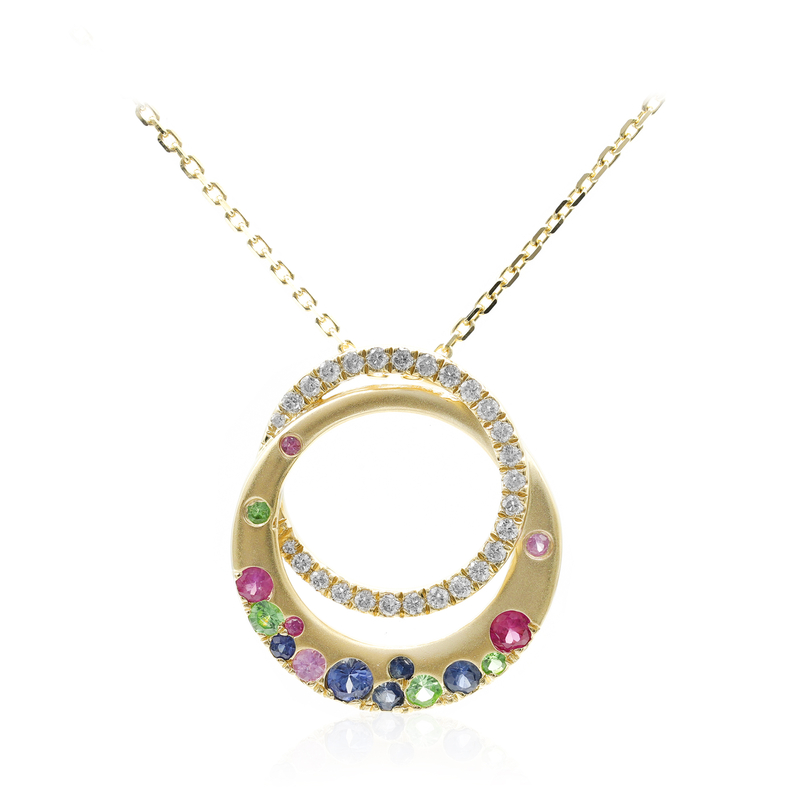 Edelstein-Goldhalskette (CIRARI)