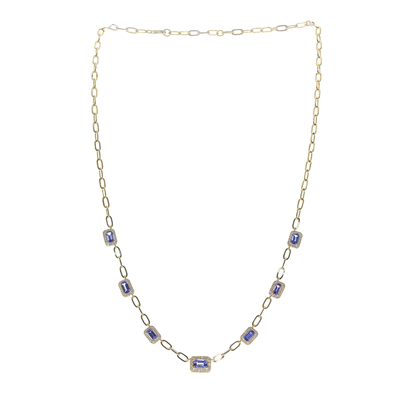 AAA-Tansanit-Goldcollier (CIRARI)