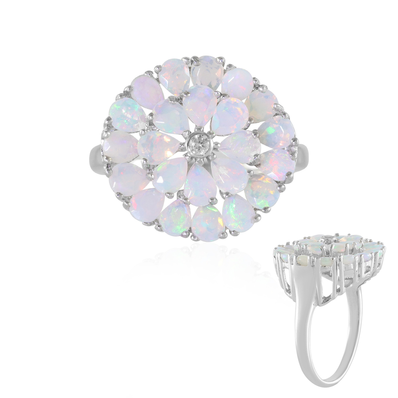 Welo-Opal-Silberring Welo-Opal-Silberring