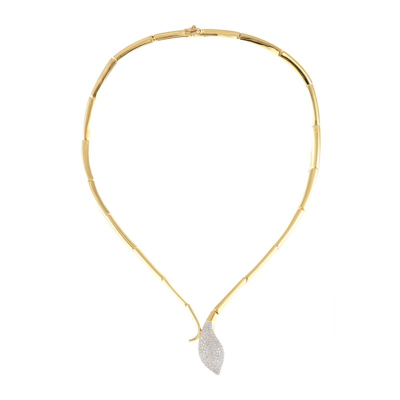 Zirkon-Silbercollier Zirkon-Silbercollier