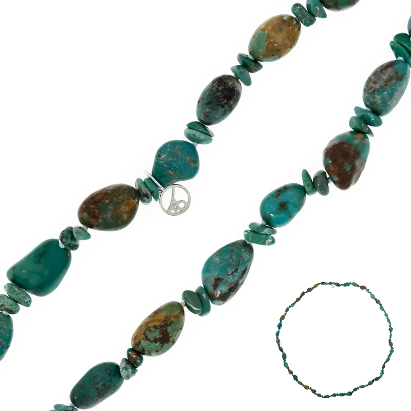 Kingman-Türkis-Silberhalskette (Faszination Türkis)