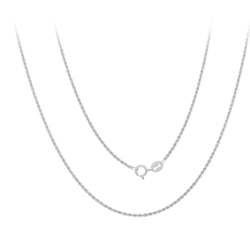 Platin-Kordelkette – 4,9 g – 46 cm