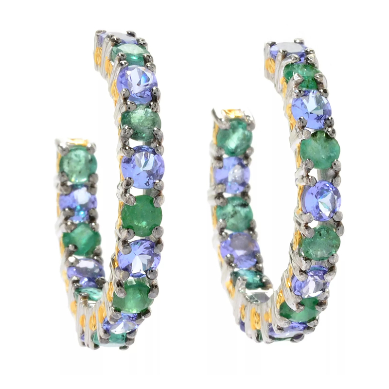 Edelstein-Silberohrringe (Gems en Vogue)