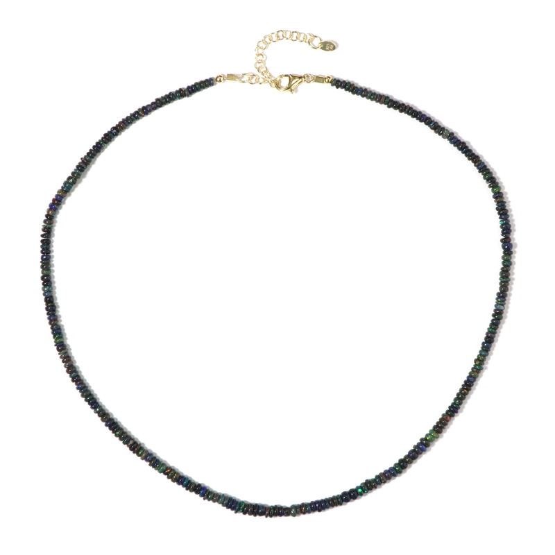 Mezezo-Opal-Silberhalskette