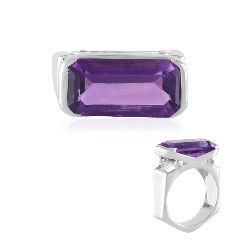 Sibirischer Amethyst-Silberring (de Melo Essence)