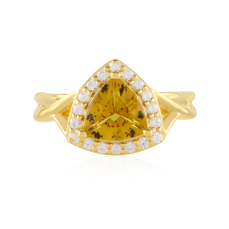 Skapolith-Silberring - Farbe: Gelb