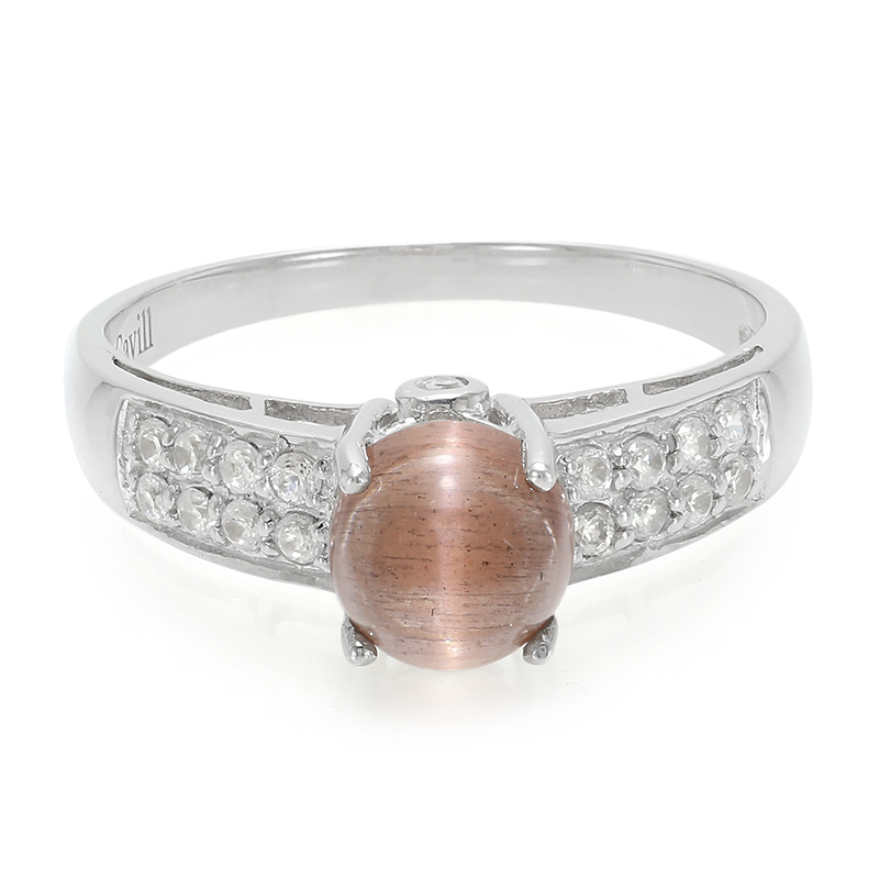 Skapolith-Katzenauge-Silberring