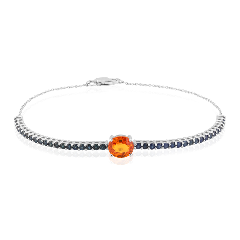 Oranger Ban Ka Cha-Saphir-Goldarmband