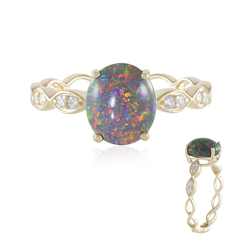 Andamooka-Opal-Goldring (de Melo)