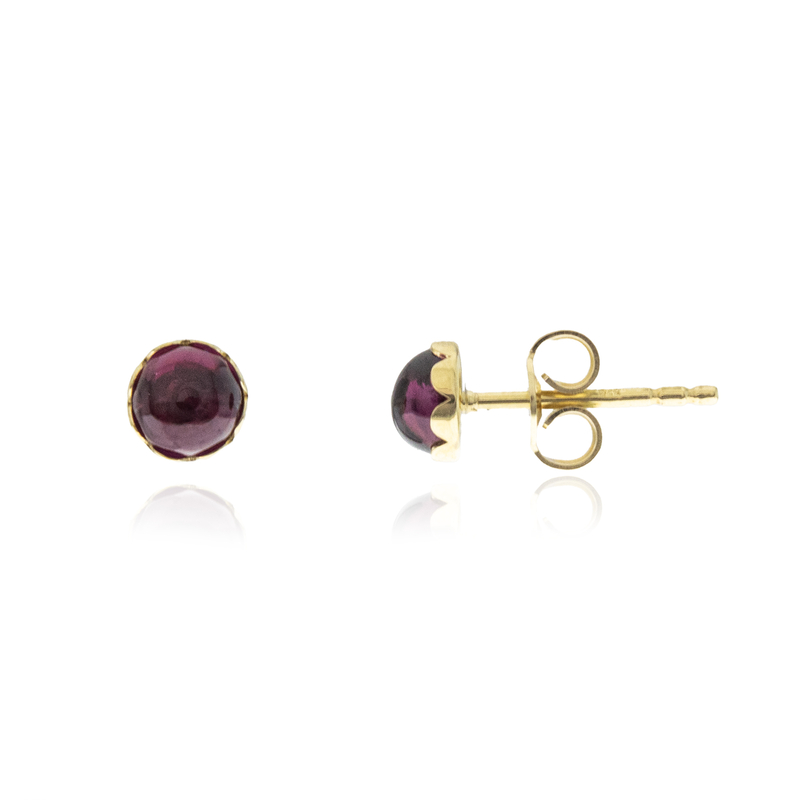 Rhodolith-Goldohrringe (CUSTODANA)