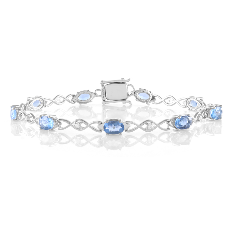 Farbwechsel-Fluorit-Silberarmband