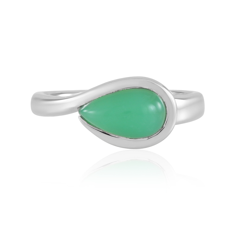 Chrysopras-Silberring (KM by Juwelo)