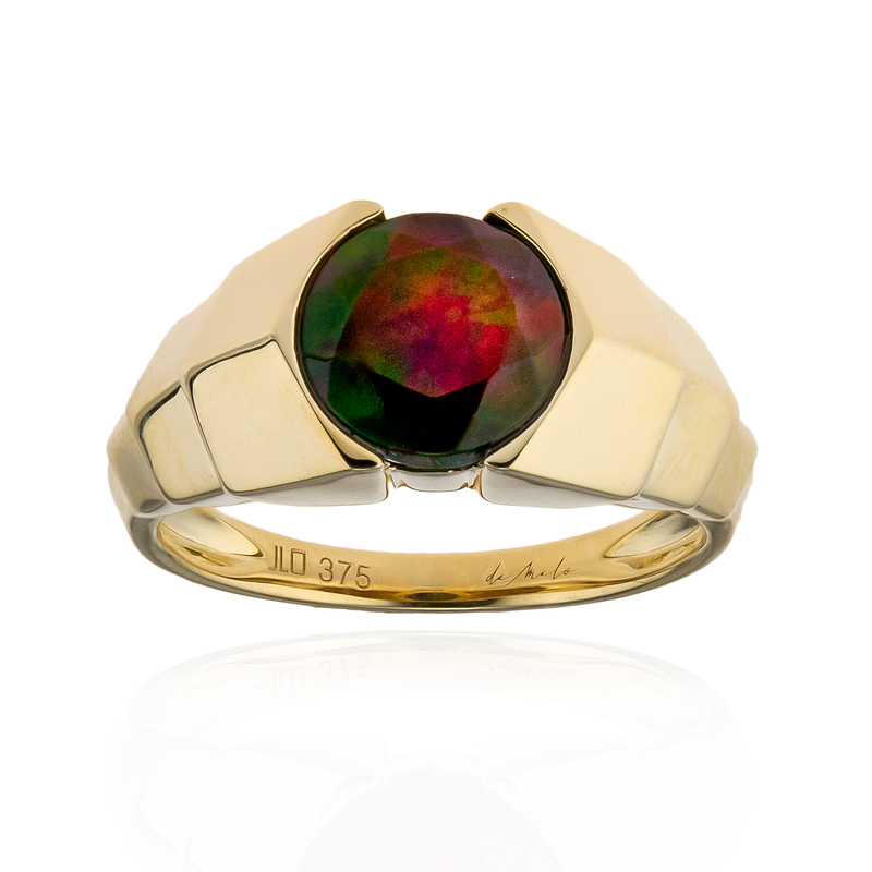 Mezezo-Opal-Goldring (de Melo)