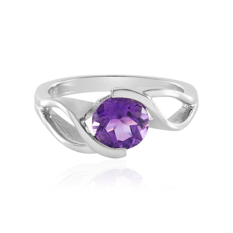 Sibirischer Amethyst-Silberring Sibirischer Amethyst-Silberring
