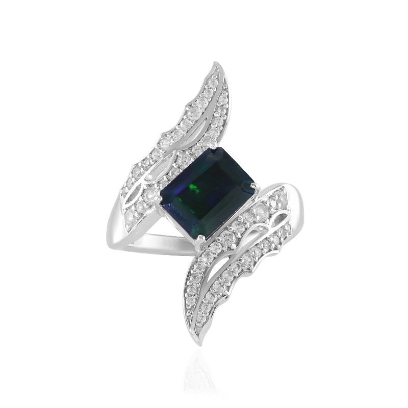 Mezezo-Opal-Silberring (de Melo)