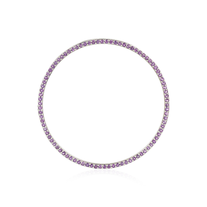 Amethyst-Silberanhänger (MONOSONO COLLECTION)