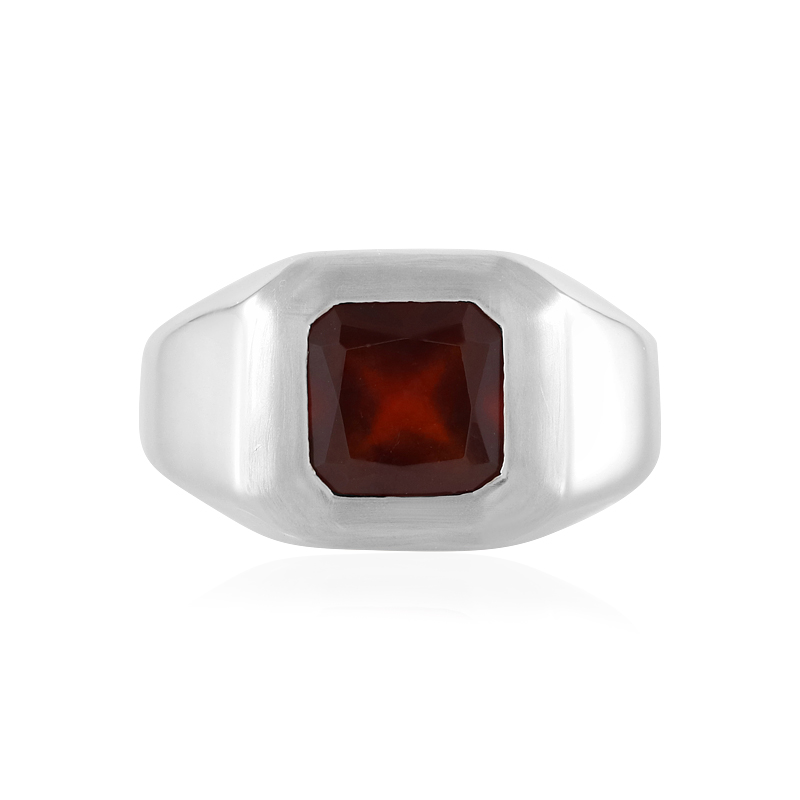 Hessonit-Granat-Silberring (de Melo Essence)