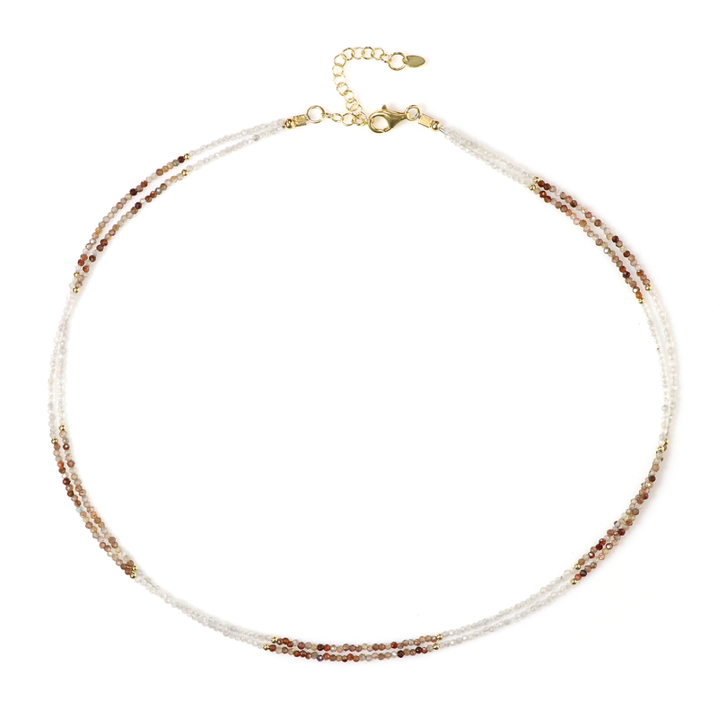 Zirkon-Silberhalskette Zirkon-Silberhalskette