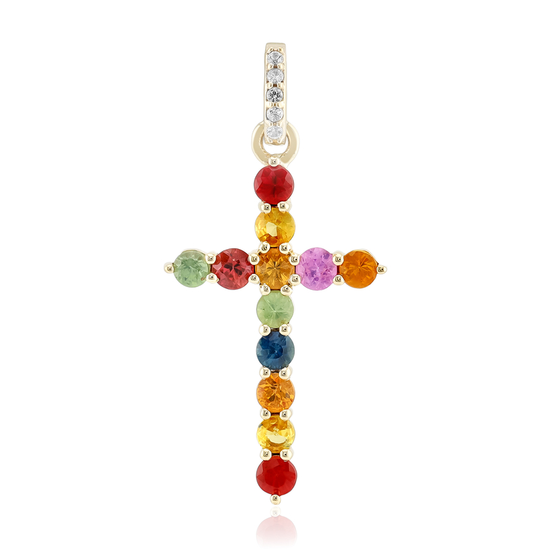 Saphir-Goldanhänger