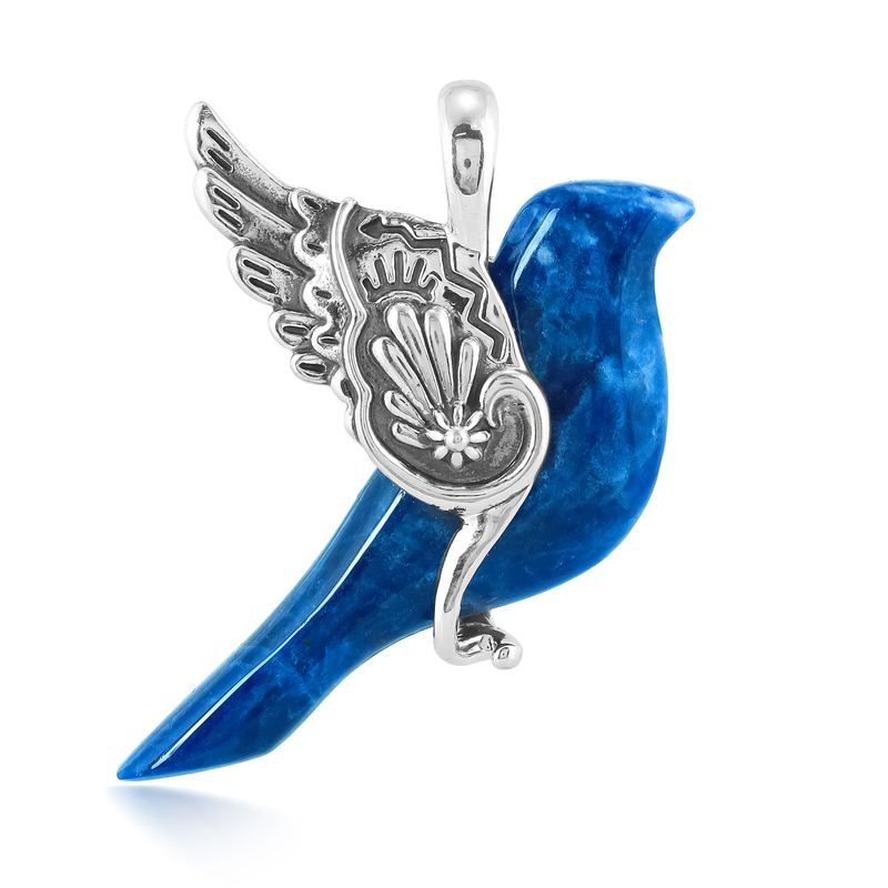 Sodalith-Silberanhänger (Desert Chic)