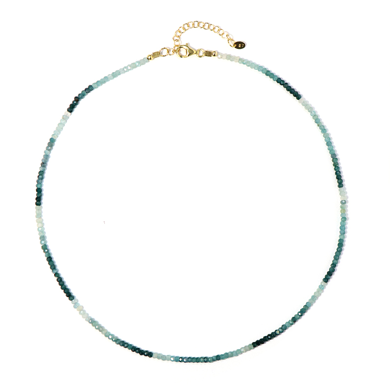 Grandidierit-Silberhalskette