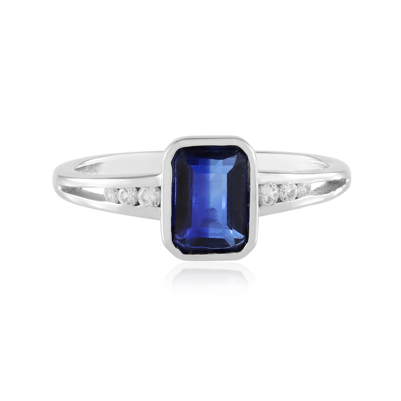 Nepalesischer Kyanit-Silberring