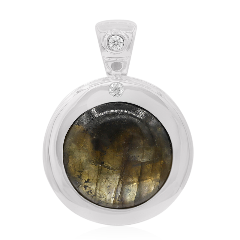 Labradorit-Silberanhänger Labradorit-Silberanhänger