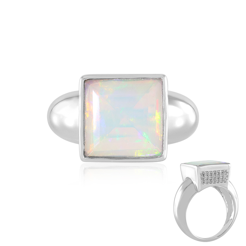 Welo-Opal-Silberring (de Melo)