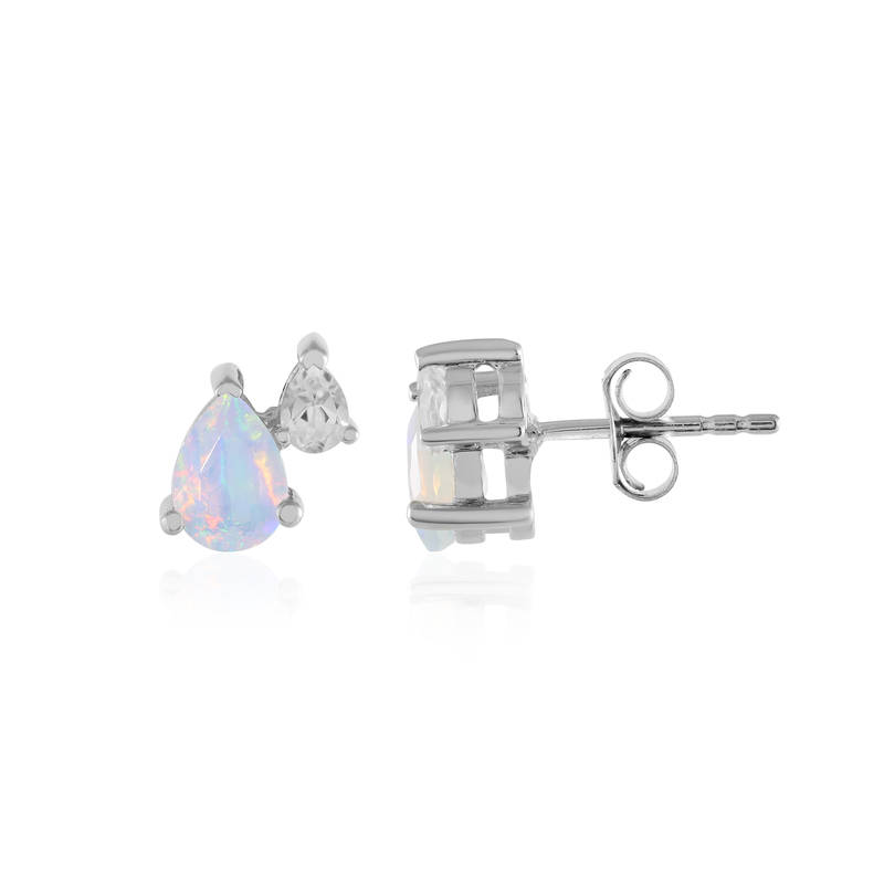Welo-Opal-Silberohrringe