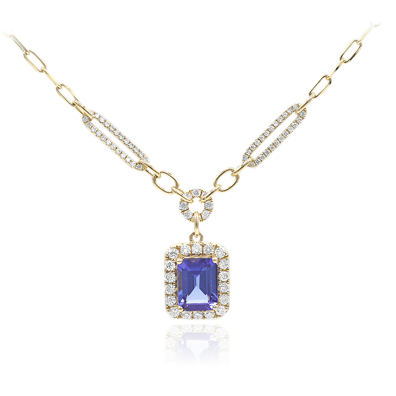 AAA-Tansanit-Goldcollier (CIRARI) AAA-Tansanit-Goldcollier (CIRARI)