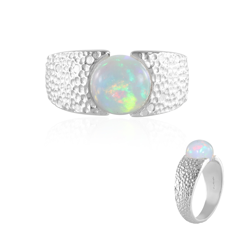 Welo-Opal-Silberring (de Melo Essence)
