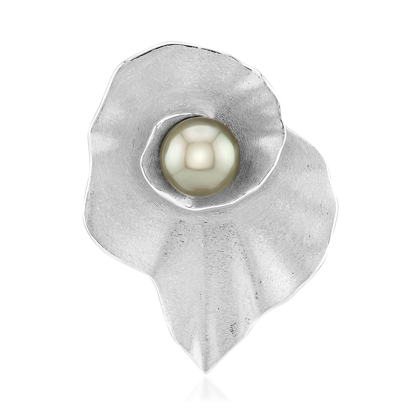 Tahitiperlen-Silberanhänger (MONOSONO COLLECTION)