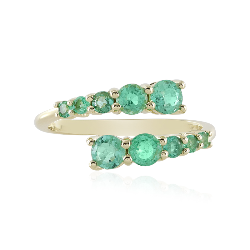 Kolumbianischer Smaragd-Goldring (de Melo)