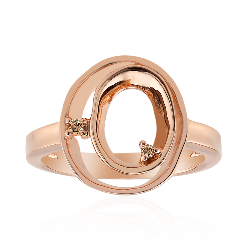 SI1 Argyle-Rose de France-Brillant-Silberring (Annette)