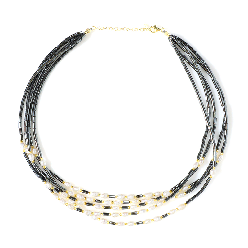 Edelstein-Silberhalskette (Riya) Edelstein-Silberhalskette (Riya)