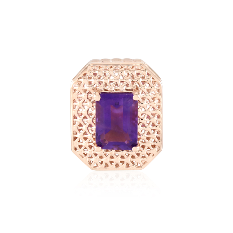 Amethyst-Silberanhänger (MONOSONO COLLECTION)
