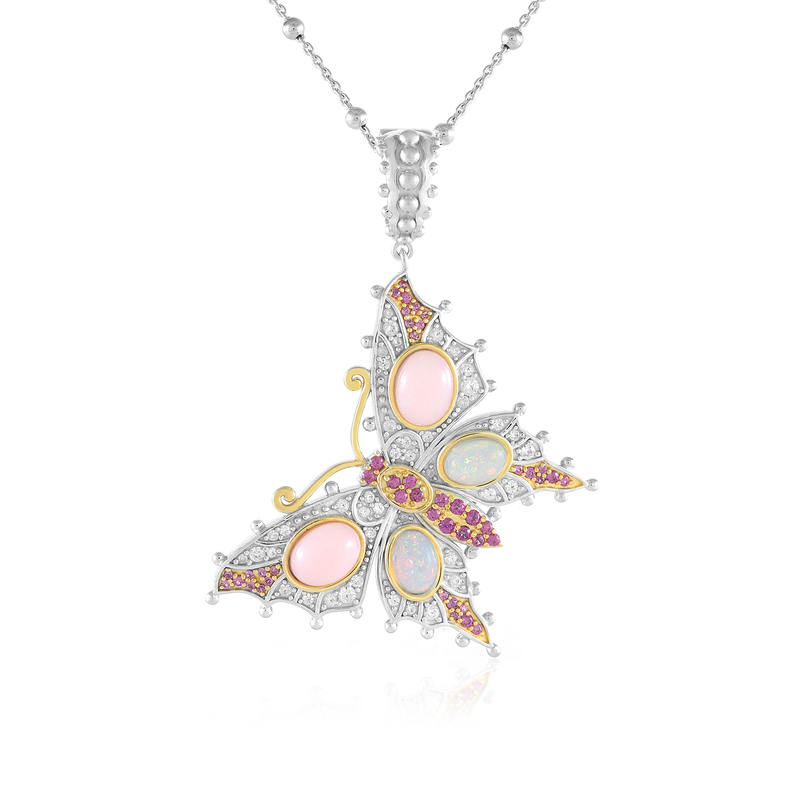 Opal-Silberhalskette (Dallas Prince Designs)