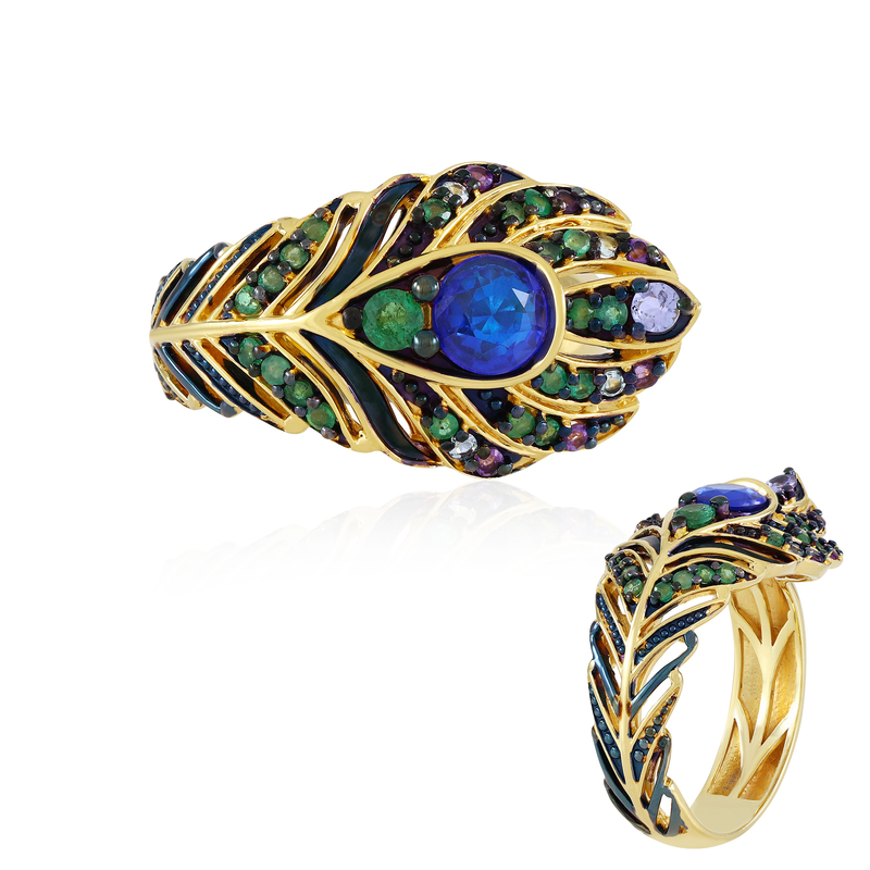 Edelstein-Silberring (Gems en Vogue)