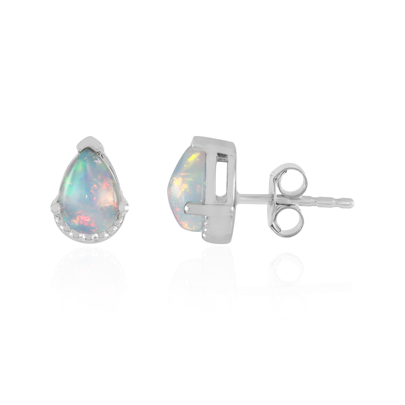 Welo-Opal-Silberohrringe