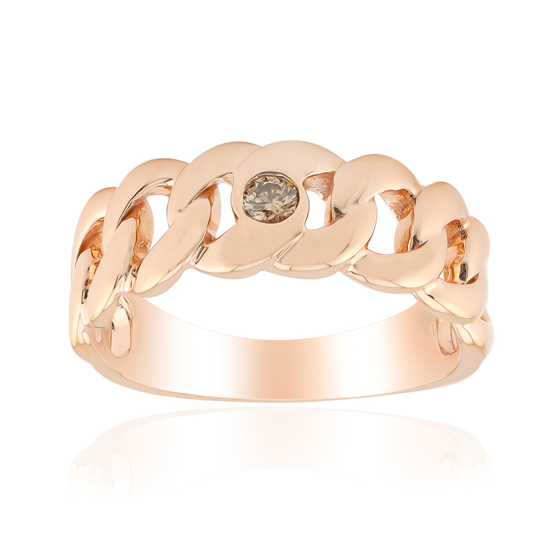 SI1 Argyle-Rose de France-Brillant-Silberring (Annette)