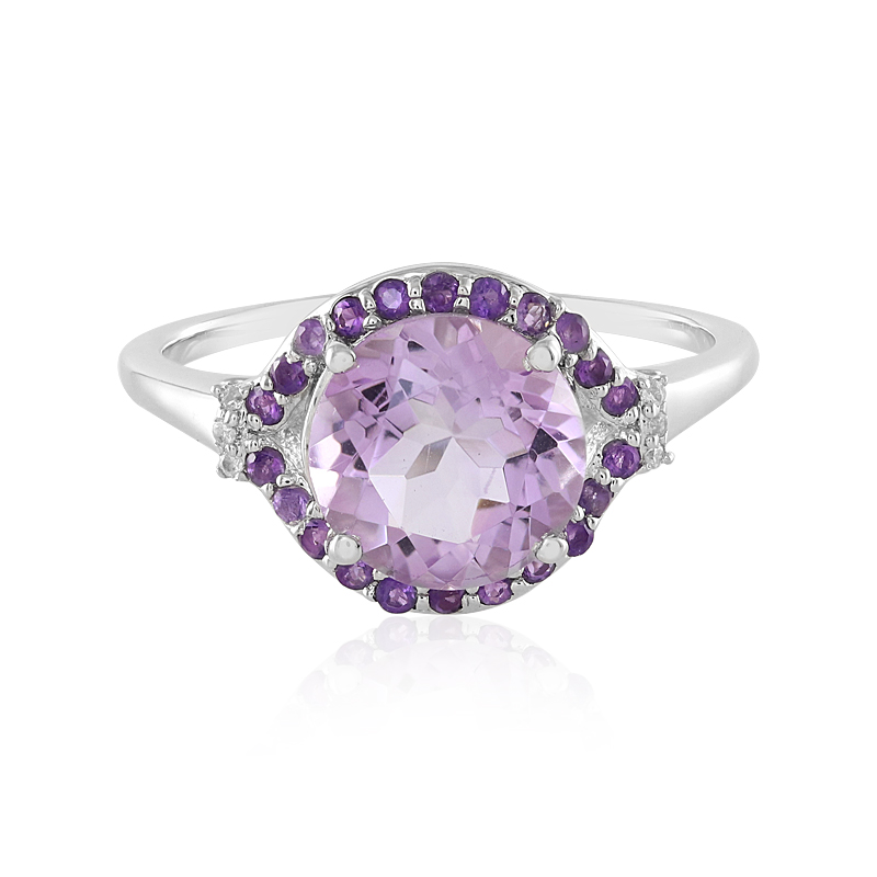 Lavendel-Amethyst-Silberring Lavendel-Amethyst-Silberring