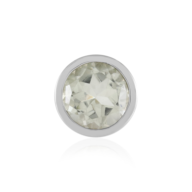 Grüner Amethyst-Silberanhänger (MONOSONO COLLECTION) Grüner Amethyst-Silberanhänger (MONOSONO COLLECTION)