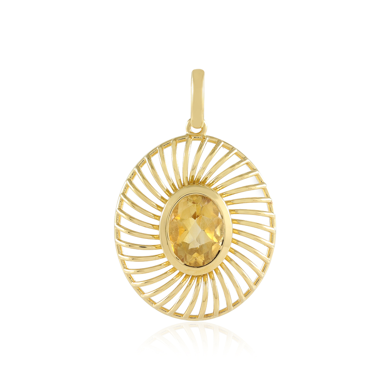 Citrin-Silberanhänger (Ornaments by de Melo)