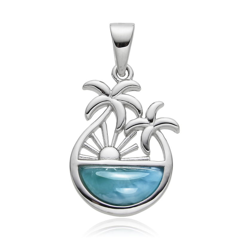 Larimar-Silberanhänger
