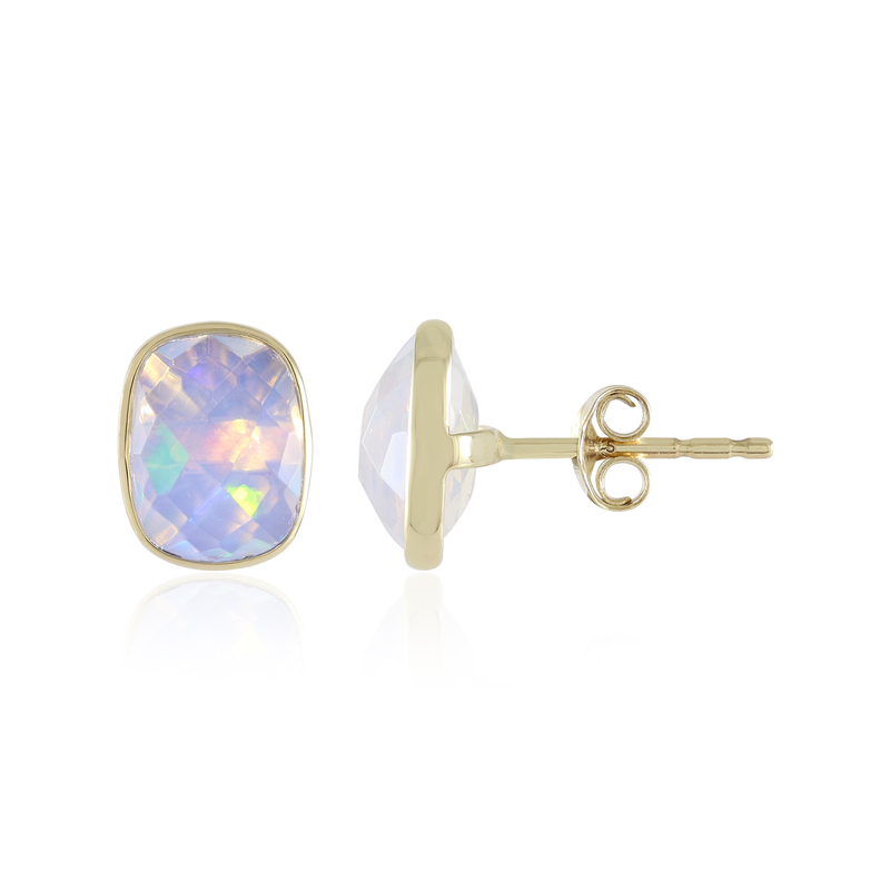 Welo-Opal-Goldohrringe